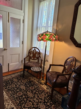 2 chair salon in a victorian home located in Mountville, PA ,on a prime location.
