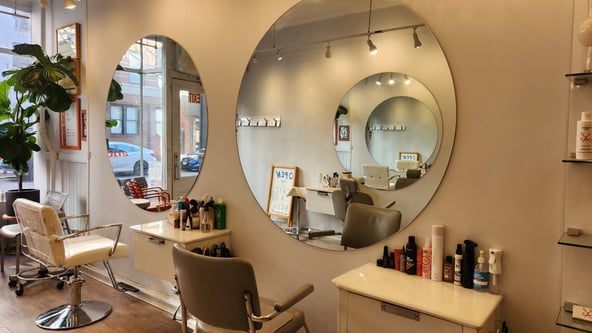 Salon Chairs available for rent in historic SoHo Hair Salon