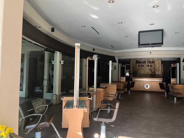 Turnkey Salon Space for Lease – Fully Built-Out with Stations and Mirrors