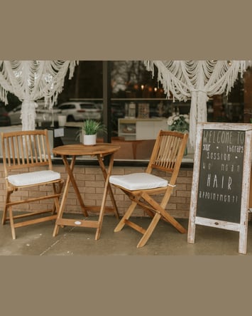 Chair Rental in Beautiful Boutique Setting