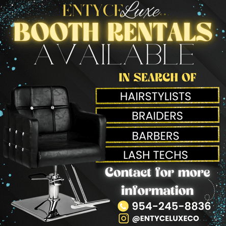 Salon Booth for Rent