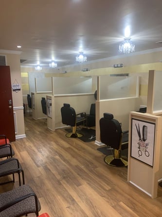 Gorgeous Fully Furnished Salon Suite Booth and Chairs for Rent Hourly Daily or Weekly