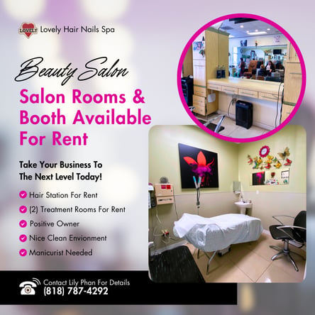 Salon Room/Booth For Rent!