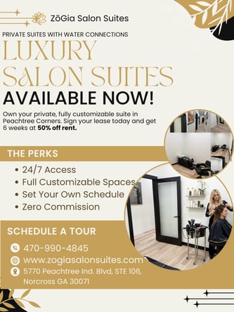 Luxury Private Salon Suites for Rent in Peachtree Corners, Norcross, GA