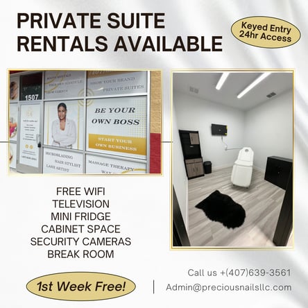 Booth and Private Room Rentals!
