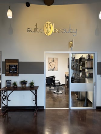 Private Suite with lots of windows available for lease!