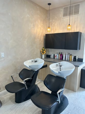Salon chair for rent in a beautiful new modern salon in Orange, CA!