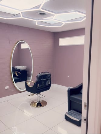 Salons by JE Monthly Rentals $700/Month, Large Suite (133 sq.ft.) $500/Month, Small Suite (80 sq.ft