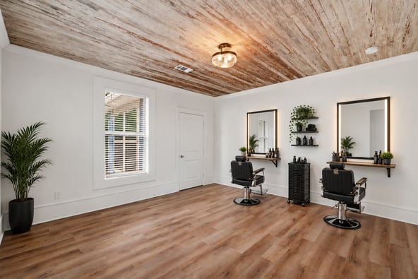 Booths for Hair Stylists and Barbers in private suite or open salon area