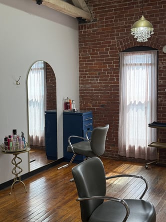 Chair Rental in Boutique Worcester Salon | Loft-Style Charm