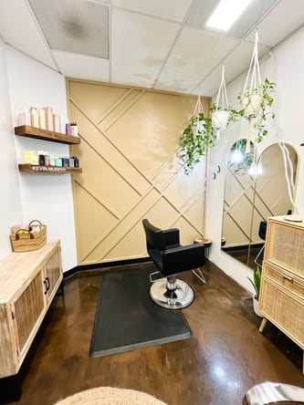 Private Suite with lots of windows available for lease!