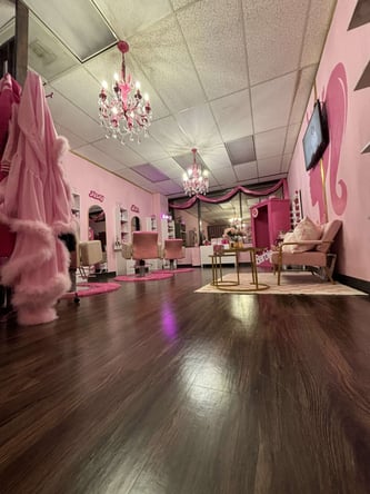 Houston Barbie Theme Hair & Makeup Salon