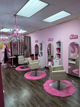 Houston Barbie Theme Hair & Makeup Salon