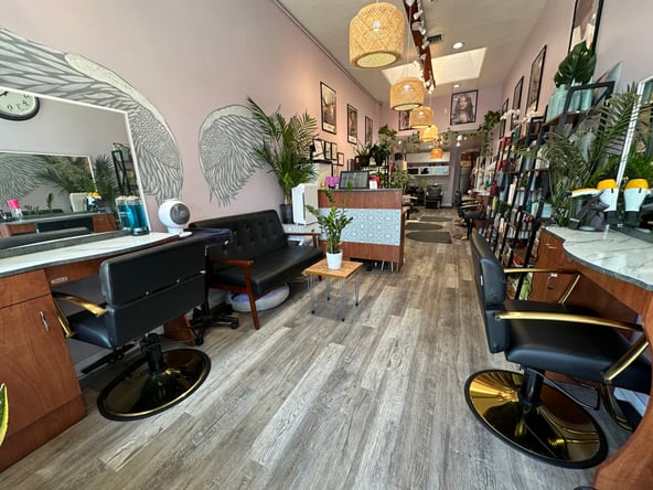 Salon Booth for rent in Santa Monica! A new modern, sunny salon!