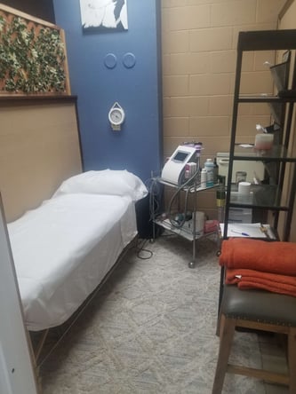 Private treatment room available Stylist stations available
