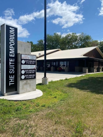 Fully furnished hair salon suite located at The Suite Emporium in Holstein, IA