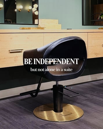 Hairstylists who want an open floor plan salon chair rental in Edina at 50th & France