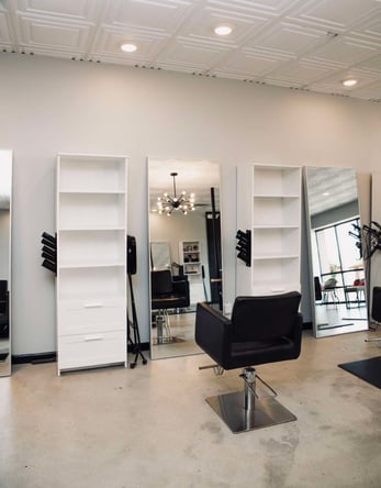 Established open-concept salon in the heart of Billings. Renovated in 2020 with modern sleek touches