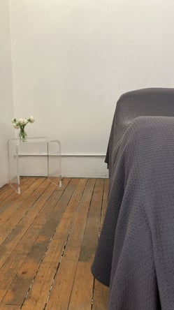 Chic Bright Private Studio NoHO: Suite with Chair and Secondary Room