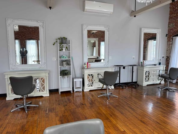 Chair Rental in Boutique Worcester Salon | Loft-Style Charm