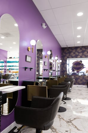 Professional Luxury Salon Stations & Private Rooms for Rent in Corona ca
