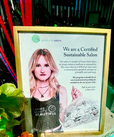 Modern meets down to earth organic themed hair salon :booth rental