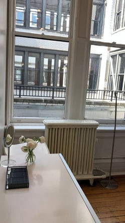 Chic Bright Private Studio NoHO: Suite with Chair and Secondary Room