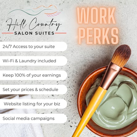 New Salon Suite Rental with Amenities in Georgetown, TX! Starting as low as $255/week