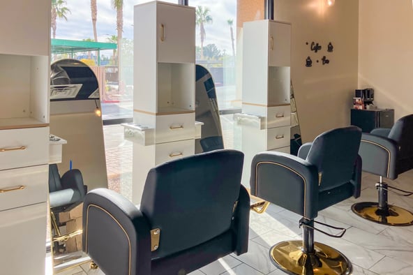 Hair Stations for rent in a new, luxury, full-service salon in Section 10 (W Sahara and Tenaya),
