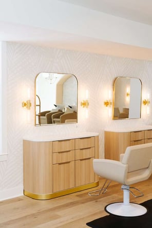 Modern salon chair rental in WI