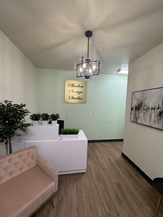 Salon Suites, private room, shared common area