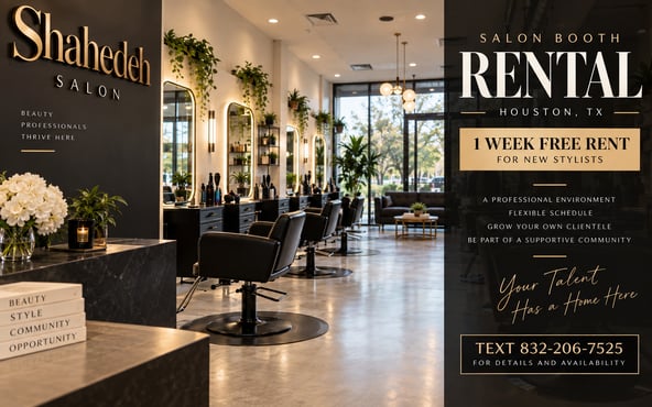 Shahedeh Salon: Professional Chair Rental for Houston Beauty Pros
