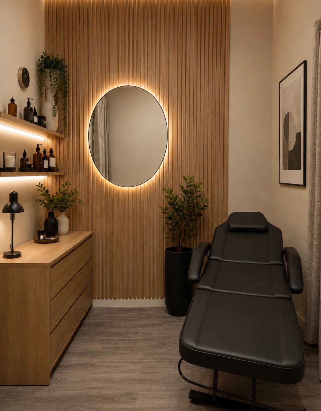 Private room for esthetician