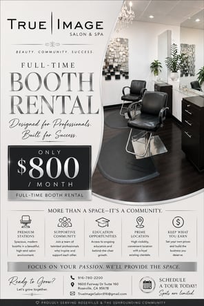 Styling Chair for Rent in Roseville, CA – True Image Salon & Spa