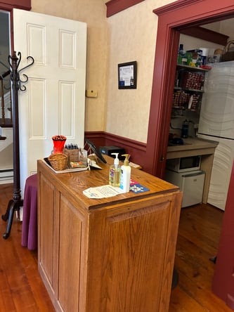 2 chair salon in a victorian home located in Mountville, PA ,on a prime location.