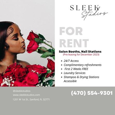 Expand Your Talents In Our New Salon! 2 First Weeks FREE