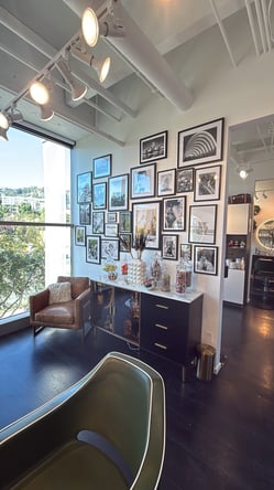 Salon Chair for Rent in gorgeous West Hollywood Salon with views of the Hollywood Hills!