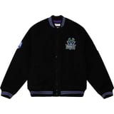 Mitchell and Ness NBA Milwaukee Bucks Heavyweight Wool Varsity Chaqueta Negro