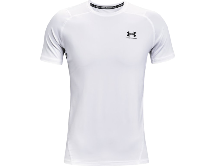 Image of Under Armour Hg Fitted T-shirt White C100  2XL