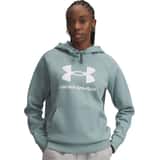 Under Armour Rival Fleece Big Logo Hoody Mujeres Verde C323