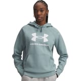 Under Armour Rival Fleece Big Logo Hoody Mujeres Verde C323