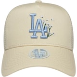 New Era Floral Trucker Losdod Cap Women Beige