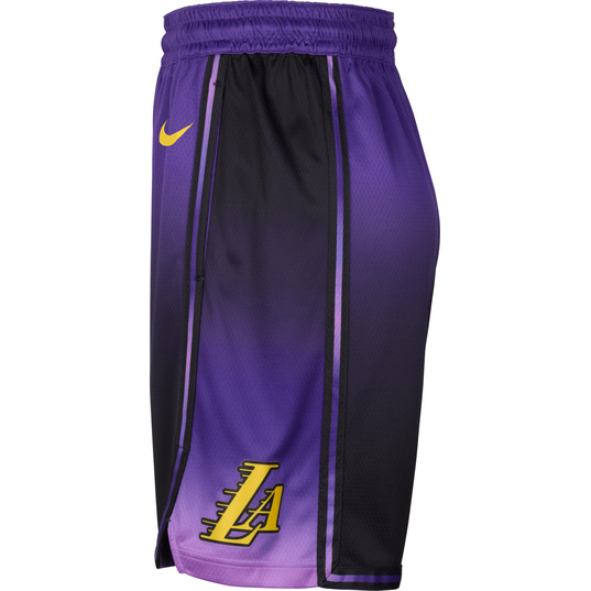 NIKE NBA LOS ANGELES LAKERS CITY EDITION SWINGMAN SHORTS