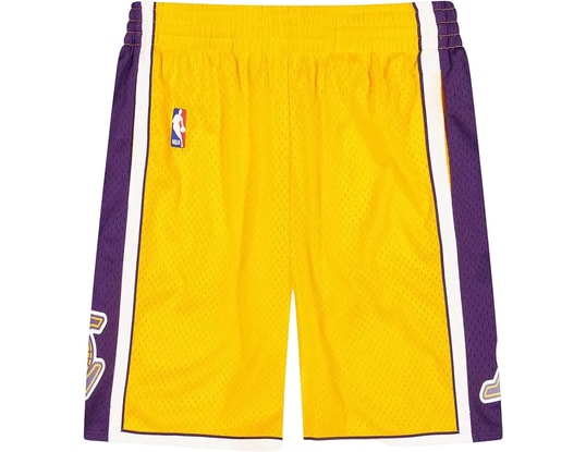 Product gallery, 1 of 7, Mitchell and Ness NBA Los Angeles Lakers NBA LA Lakers Short Yellow