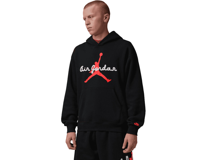 Jordan Black Brooklyn Fleece Aj6 Hoody C010 Large