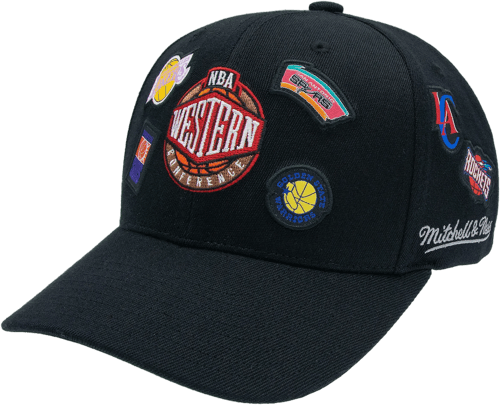 Mitchell & Ness Mitchell and Ness NBA RED WESTERN TEAM Cap Black