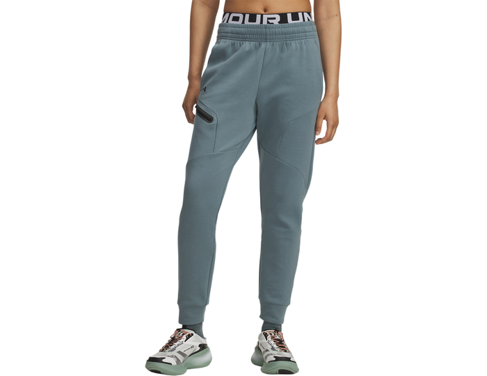 Under Armour Women's Unstoppable Solid Patterned Slim Joggers - Grey - Size: 8