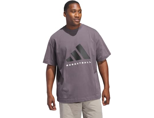 Tシャツ・カットソー adidas Basketball Tee Gray JC7834 Adidas Unisex Adidas Basketball Tee Gray JC7834 – Solestop.com