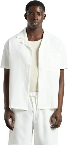 Burocs Herringbone Camisa Blanco — photo 4