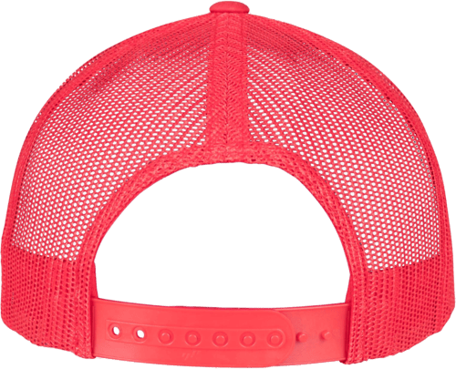 Flexfit 5 Panel Retro Trucker Cap Red — photo 2